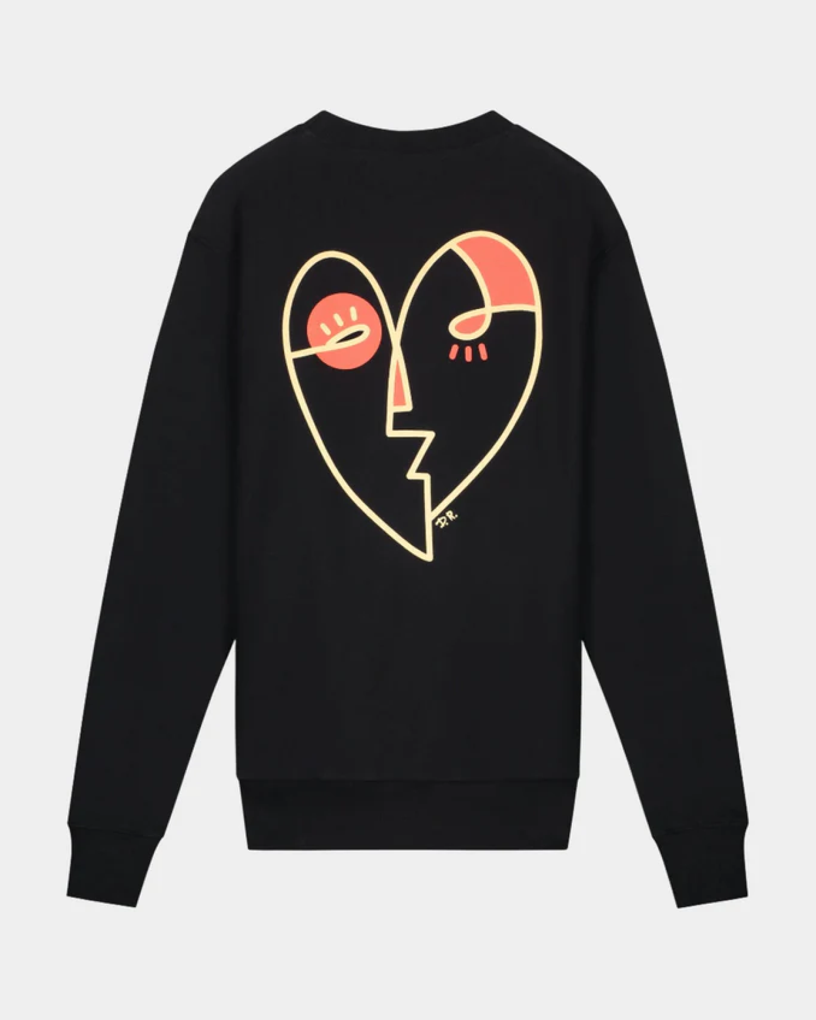 Heart Sweater Black