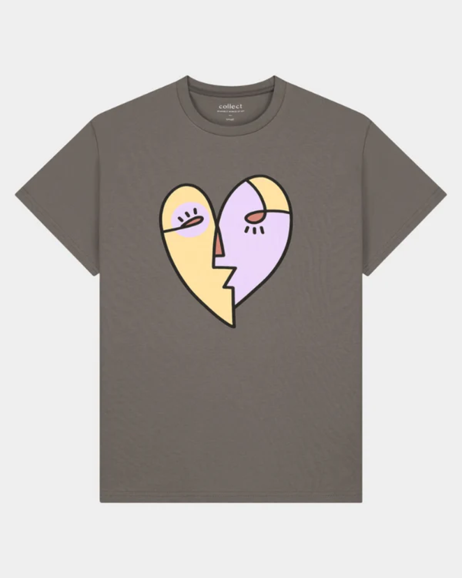 Heart T-shirt Grey