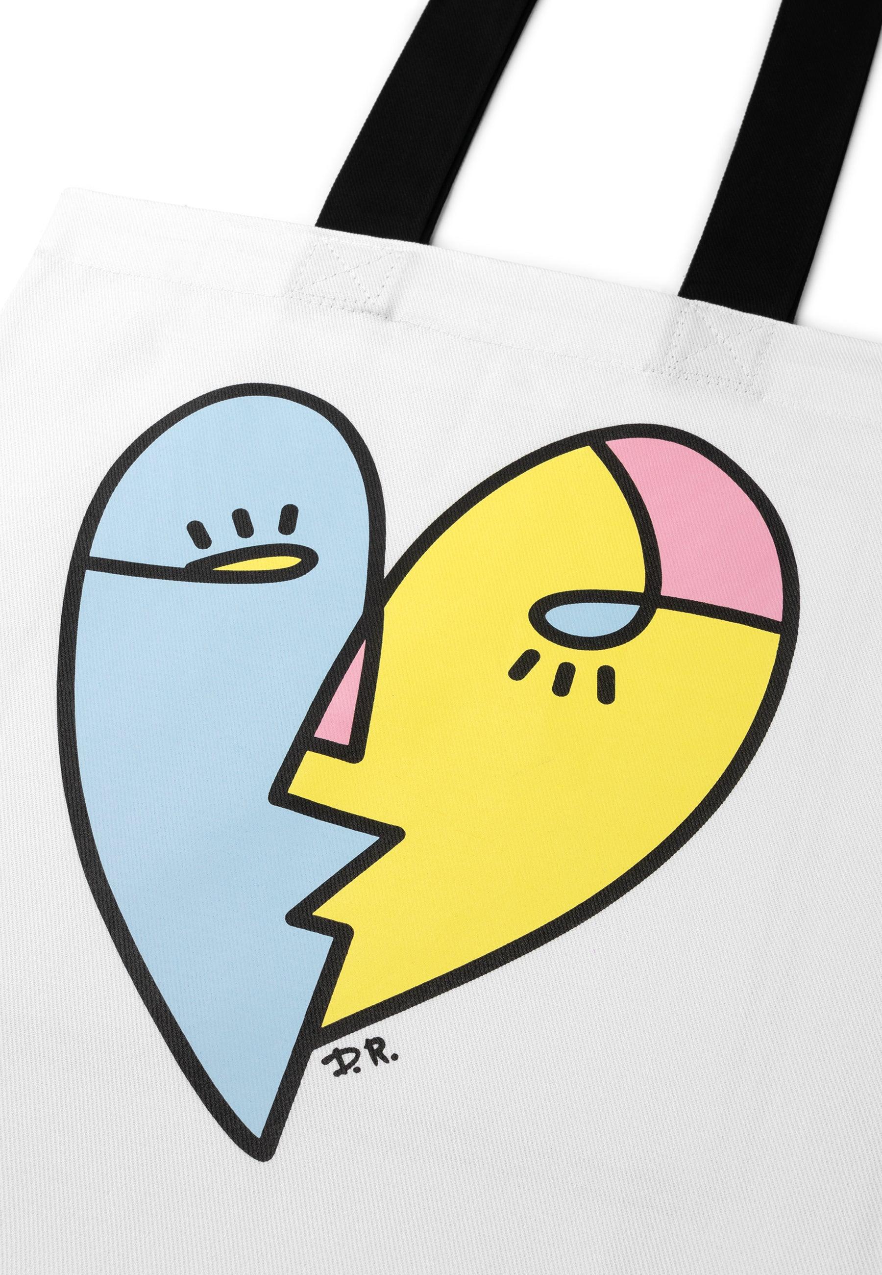 Heart Totebag WHITE